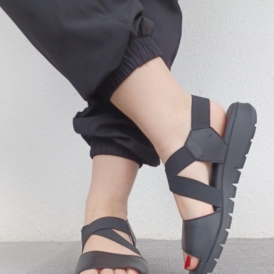 Sandália Confortável Anatómica Valéria's Preta Sandália Confortável Anatómica Valéria's Preta