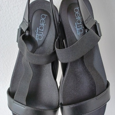 Sandália Elásticos Preta Beira Rio