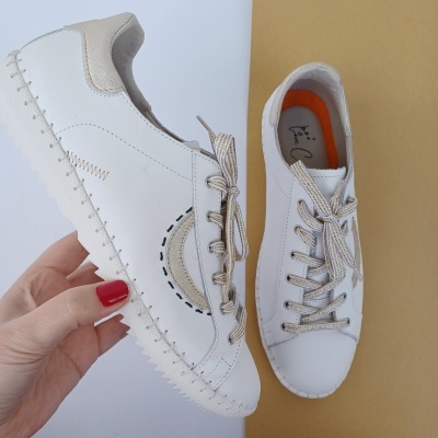 Sapatilha Confortável Pele Love Comfort Branca Sapatilha Confortável Pele Love Comfort Branca