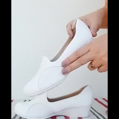 Sapato Branco Feminino Confortável Modare