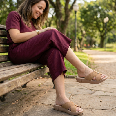 Chinelo Confortável Elástico Modare
