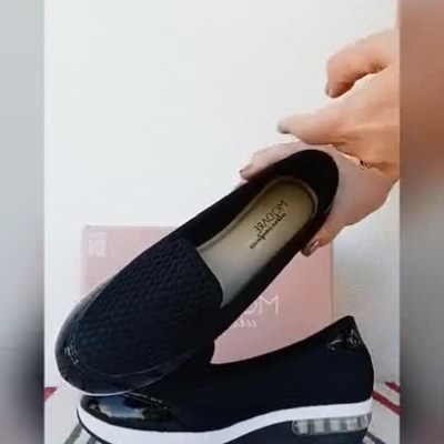 Sapatilha Confortável Senhora Modare Preta