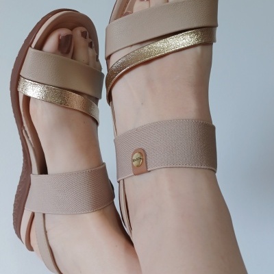 Sandália Confortável Modare Beje