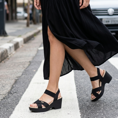 Sandália Confortável Plataforma Modare