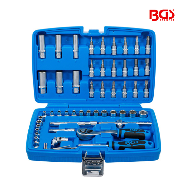 Jogo de chaves de caixa 1/4" | 53 peças