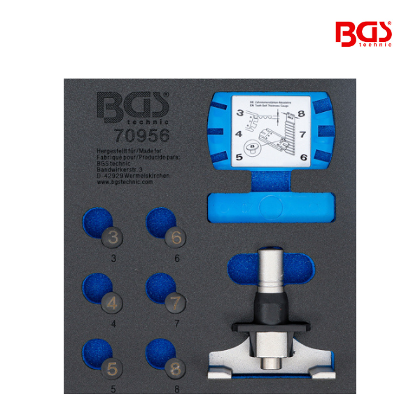 Conjunto de medição e detector de tensão correia dentada