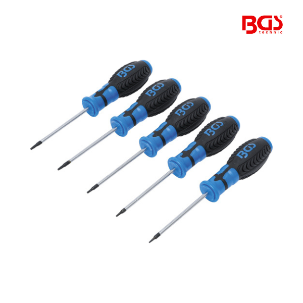 Jogo Torx com perfuração | T6 - T10 | 5 peças