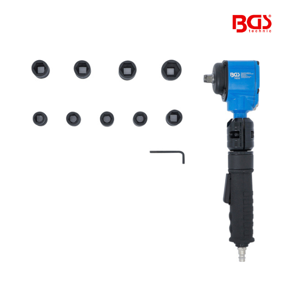 Chave de impacto pneumática 1/2" | 650 Nm | 10 peças