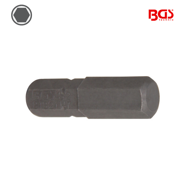 Ponta / bit hexagonal  1/4" | 25 mm |   7mm