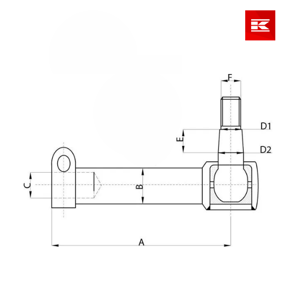 Eixo dianteiro 2WD/Direção | Ponteira 148mm