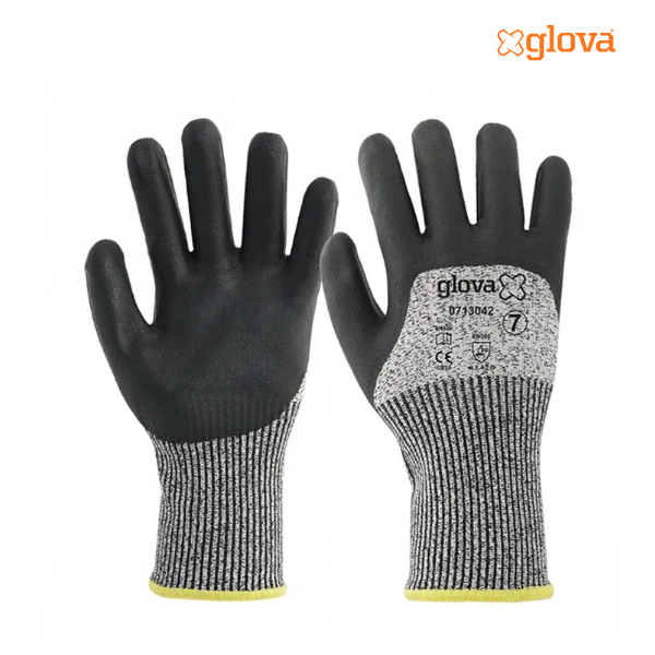 Luva A-Corte Nylon/Fibra Vidro 3/4 PU/Nitrilo Foam