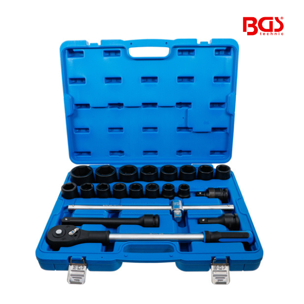 Jogo de chaves de caixa impacto  | 19 - 50 mm | 21 peças