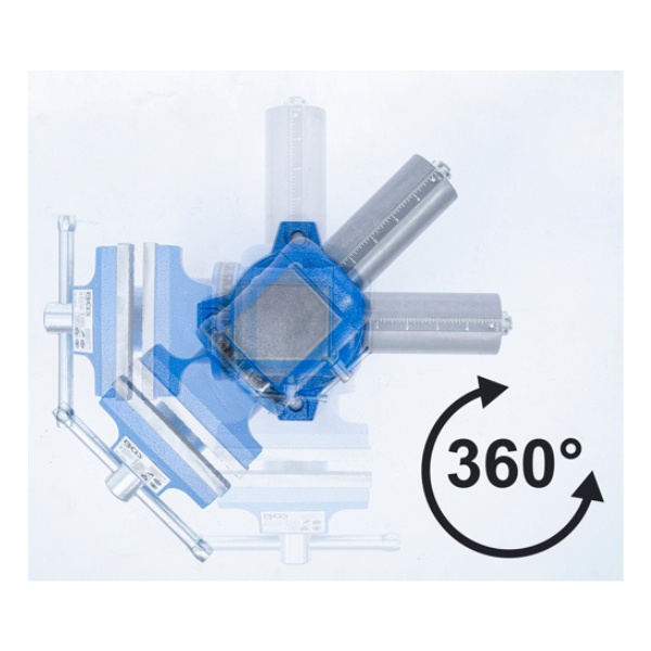 Torno de bancada | 100 mm Mandíbulas | rotativo 360°