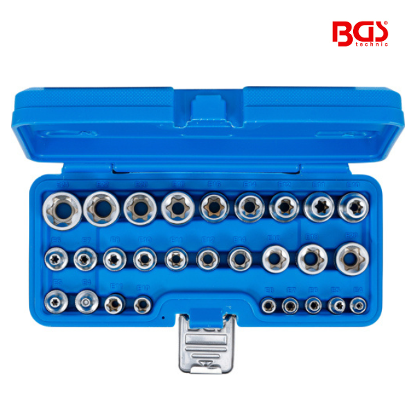 Jogo      de chaves de caixa | E4 - E24 | 28 peças