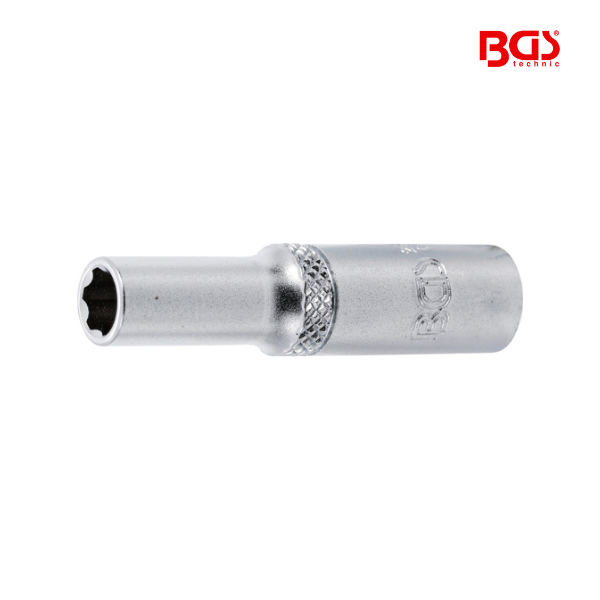 Chave de caixa perfil ondulado  1/4" | longa |  6MM