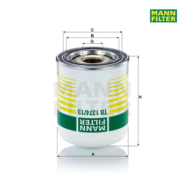 Filtro secador de ar MANN TB1374/13x