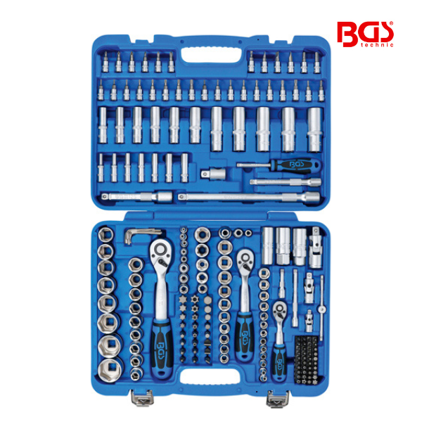 Jogo de chaves de caixa sextavada 1/4"-3/8"-1/2"| 192 peças