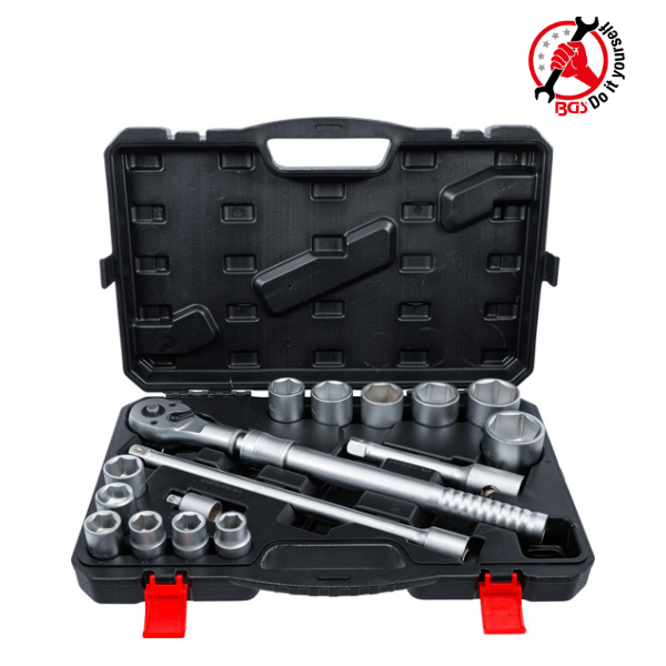 Conjunto de chaves de caixa | extensível 3/4" | 19 - 50 mm | 16 peças