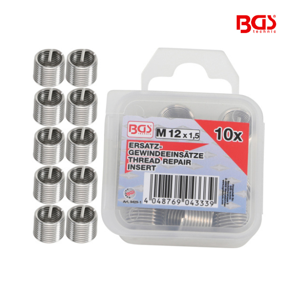 Encaixes roscados de substituição |  M12 x 1,5 mm | 10 peças