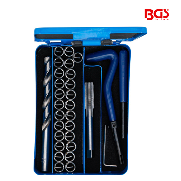 Kit de reparação de roscas | M10 x 1,25 mm | 29 peças