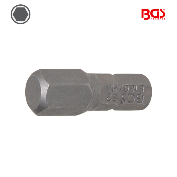 Ponta / bit hexagonal  1/4" | 25 mm |   8mm