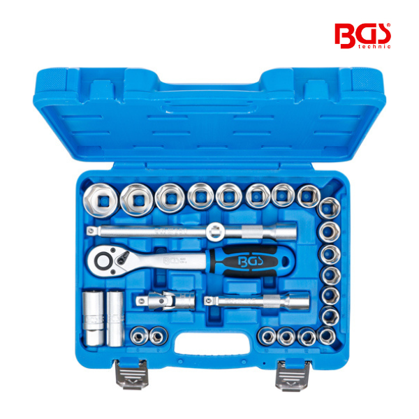 Jogo de chaves de caixa 1/2" | 8 - 32 mm | 27 peças