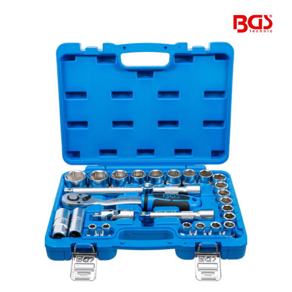 Jogo de chaves de caixa 1/2" | 8 - 32 mm | 27 peças