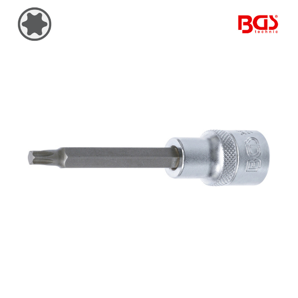 Chave de caixa bit torx 1/2" |           T35 | 100mm