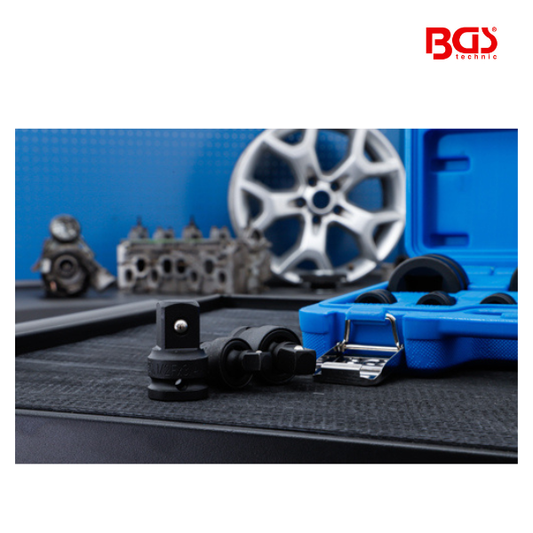 Jogo de adaptadores de impacto e rótulas esféricas | 11 peças