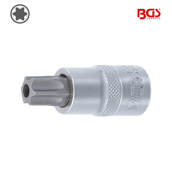 Chave de caixa bit torx 1/2" |            T60 | com perfuração