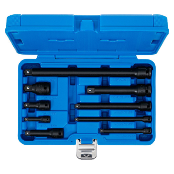 Conjunto de extensão de impacto | 1/4" / 3/8" / 1/2" | 9 peças