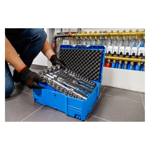 Conjunto de chaves 1/4" / 1/2" | BGS systainer® | 77 peças
