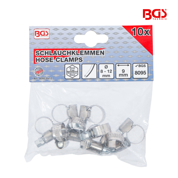 Pack de abraçadeiras     8 x 12 mm | 10 peças