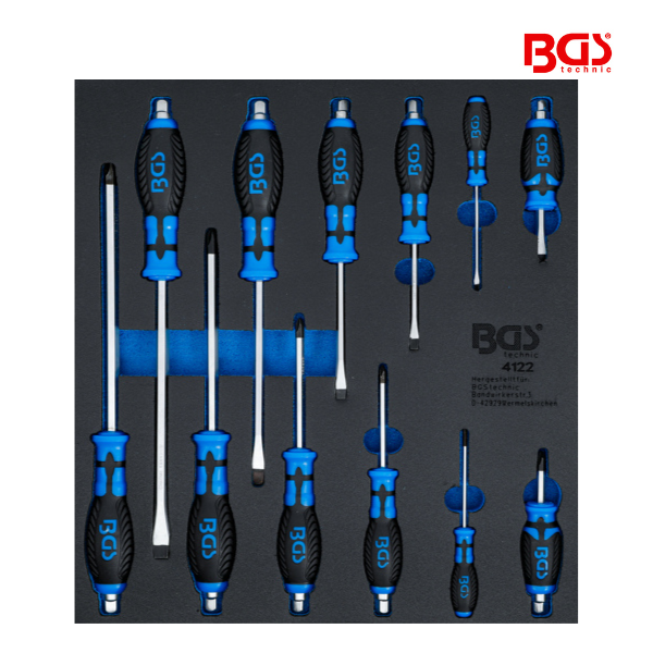 Conjunto chave de fendas e chaves phillips | 12 peças