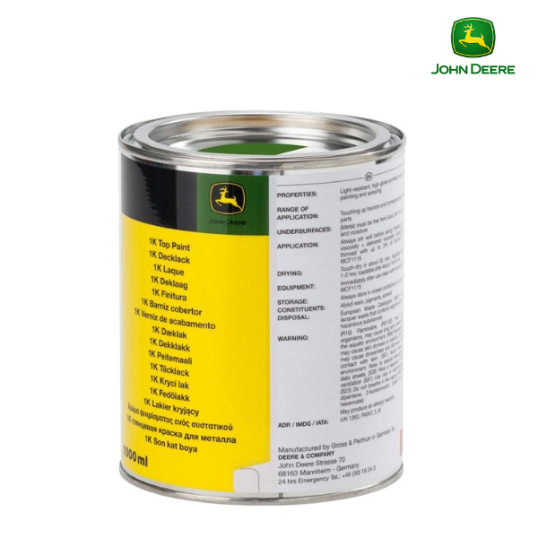 Tinta para JOHN DEERE, cor verde 1L