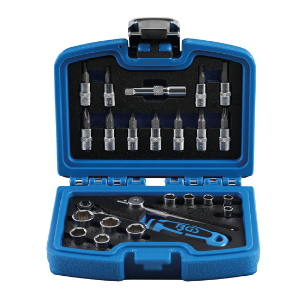 Jogo de chaves de caixa 1/4" | 24 peças