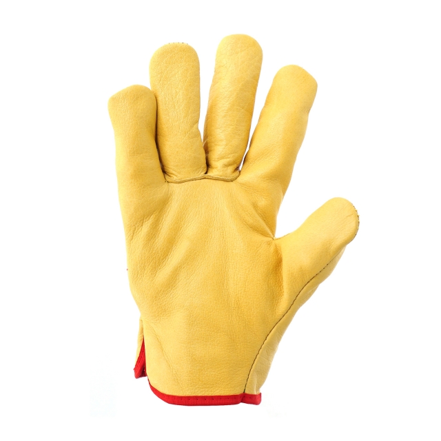 Luva Tipo Chefe Pele Bovino | Amarela
