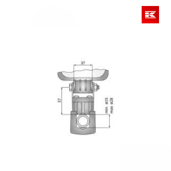 Fixação de luz de trabalho fixa