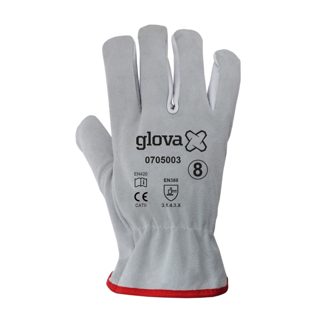 Luva Tipo Chefe Mista Bovino | Cinzenta