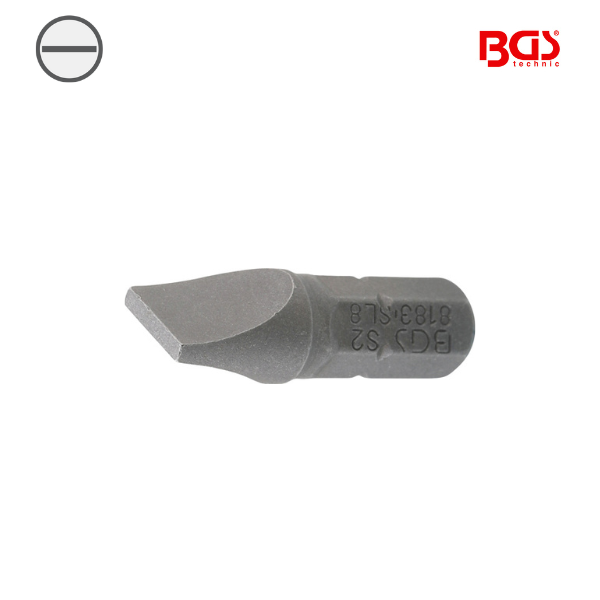 Ponta / bit fenda 1/4" | 25 mm | 1,6x8mm