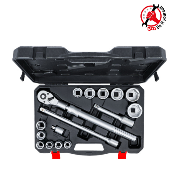 Conjunto de chaves de caixa | extensível 3/4" | 19 - 50 mm | 16 peças