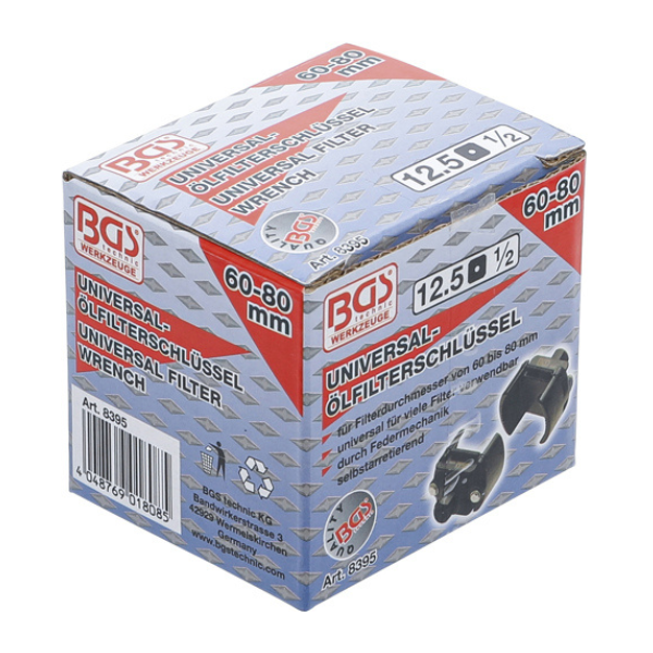 Chave de filtro 1/2" | Ø 60 - 80 mm