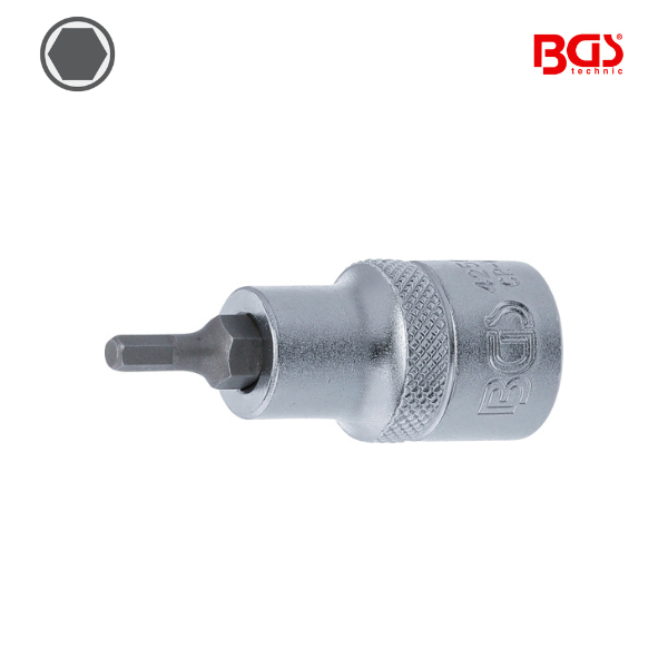 Chave de caixa bit hexagonal 1/2" |    4mm