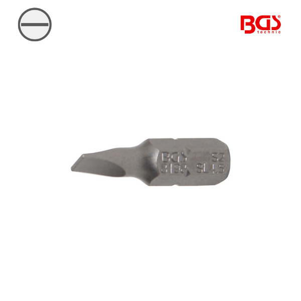 Ponta / bit fenda 1/4" | 25 mm |  0,6x4,5mm