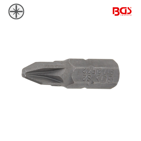 Ponta / bit pozi 1/4" | 25 mm | PZ2