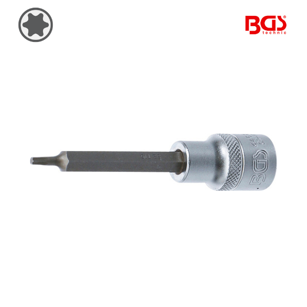 Chave de caixa bit torx 1/2" |           T15 | 100mm