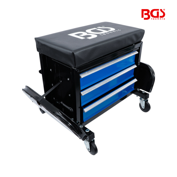 Banco deslizante para oficina | com 3 gavetas