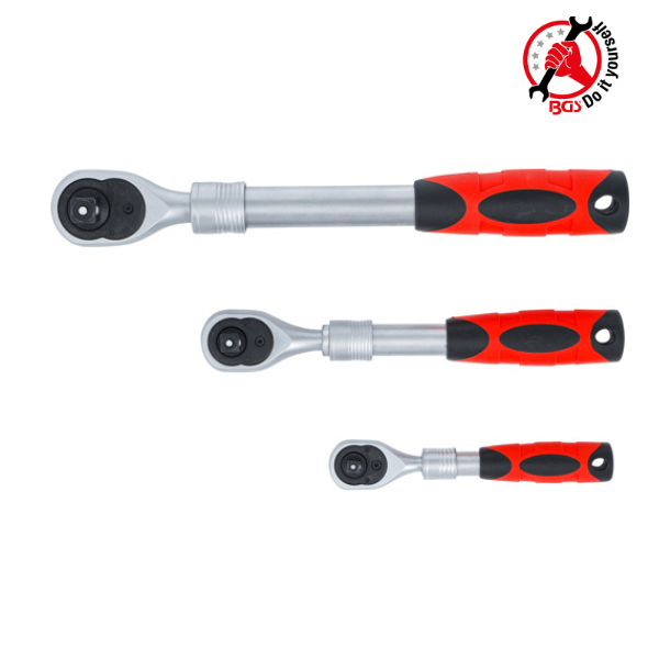 Jogo de roquetes reversíveis extensíveis | 3 peças