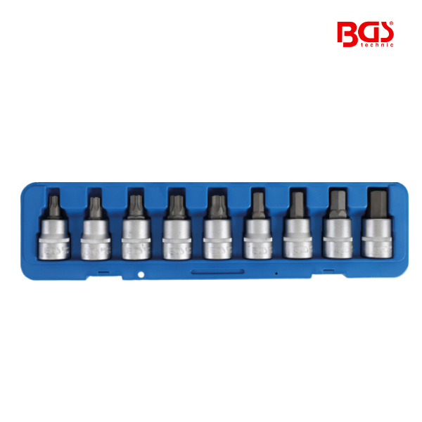 Conjunto de bits 3/4" | Torx | 9 peças