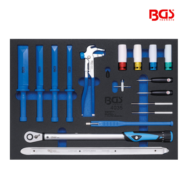 Ferramentas para serviço de pneus | 18 peças